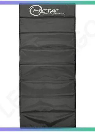 Килимок для фитнеса meta stretching-fitness mat черный 160х60х1,2 см для занятий спортом и отдыха sku_2000501005