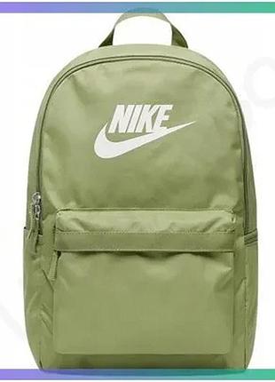 Рюкзак nike nk heritage зелений 25l для ноутбука 15 дюймів унісекс спортивний рюкзак для спорядження sku_dc4244-334