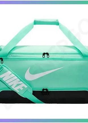 Спортивная сумка nike brasilia training duffel bag 9.5 60l мятная для тренировок и спорта 64x30x30 см sku_dh7710-353
