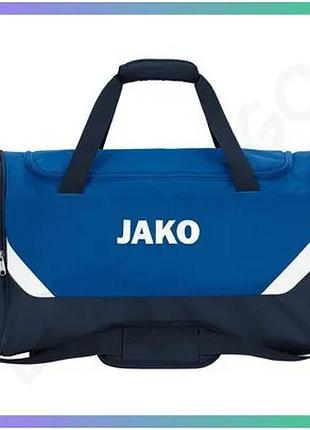 Спортивна сумка jako iconic 43l синя темно-синя для тренувань і подорожей універсальна 55x27x29 см sku_1924-403