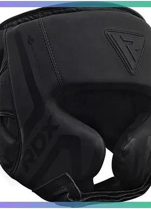 Шолом rdx head guard t15 чорний m для боксу захисний головний убір з пінопластовими накладками sku_hgr-t15mb
