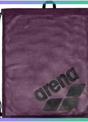 Сумка-мешок arena one go mesh bag 40l фиолетовая для плавания 65 х 55 см сетка для тренировки sku_010240-200