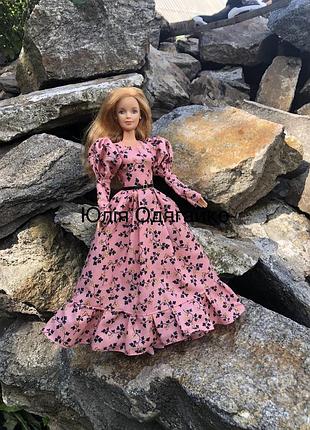 Одяг для ляльки барбі стандарт, довга сукня. плаття для ляльок barbie