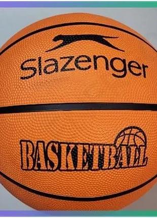 Баскетбольный мяч slazenger ac оранжевый черный размер 7 для игры в баскетбол унисекс sku_307782