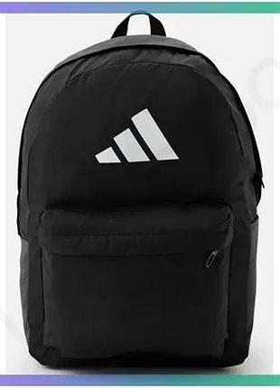 Рюкзак adidas clsc bars bp 27,5l черный белый унисекс для спорта и учебы 15х31х44 см sku_ji6953
