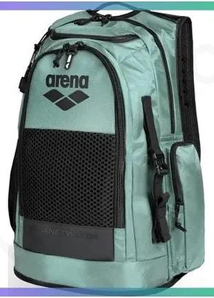 Рюкзак arena all set backpack 45l зелений для плавання з відділенням для ноутбука та кишенею для пляшк sku_010234-300