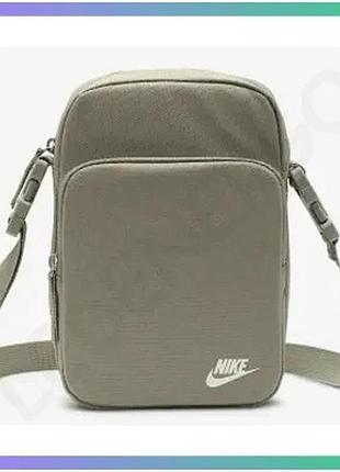 Сумка на плече nike heritage крос-боді хакі 4l для щоденного використання з регульованим ремінцем 23х1 sku_db0456-320