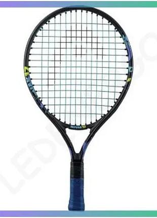 Тенісна ракетка head novak 17 синя для дітей алюмінієва 17 дюймів легка ракетка для гри в теніс sku_235044