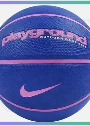 Мяч баскетбольный nike everyday playground 8p графический синий-розовый размер 7 для игры на улице и в sku_n.100.4371.429.07