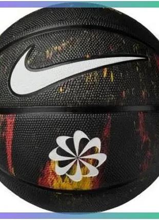 Баскетбольный мяч nike everyday playground 8p черный из переработанной резины для уличной игры размер sku_n.100.7037.973.07