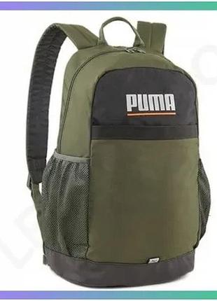 Рюкзак puma plus 23л 47х31х17см зелёный текстильный рюкзак для повседневного использования sku_79615-07