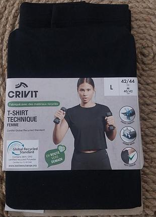Жіноча спортивна футболка crivit р. eur 40/42 (m)