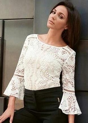 Мереживна блуза бохо стиль колаборація бренду lipsy london love michelle keegan