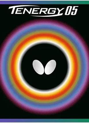 Накладка butterfly tenergy 05 1.9 мм чорна для просунутих гравців максимальне обертання для настільног sku_nb-tn05-1