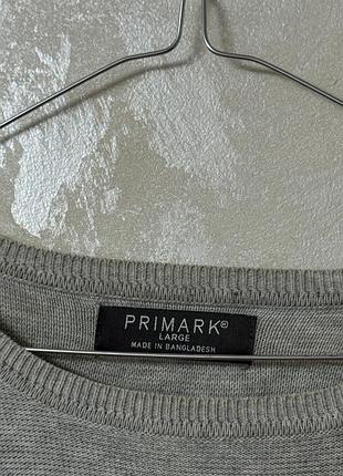 Сірий джемпер primark l 3