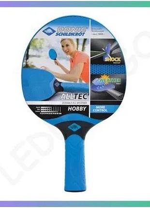 Ракетка для настольного тениса donic alltec hobby new с хорошим контролем для начинающих и любителей sku_733014