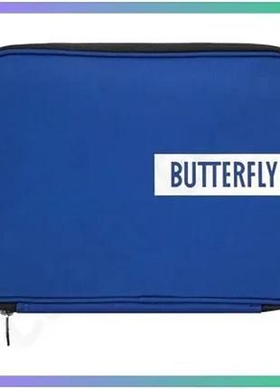 Чохол для ракетки настільного тенісу butterfly single case logo 2019 синій захист для ракеток і м'ячів sku_9553800121-b