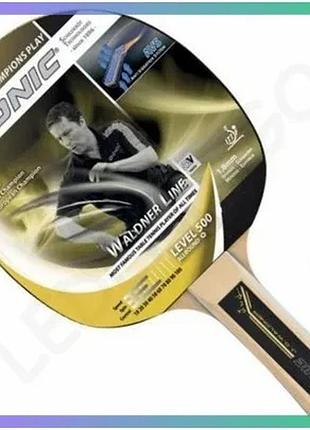 Ракетка для настільного тенісу donic waldner 500 для початківців конусна антивібраційна система контро sku_723062