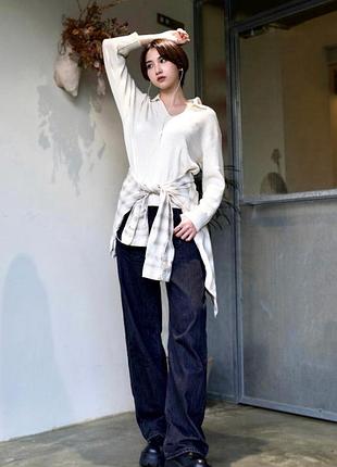 Свитер в рубчик uniqlo 7