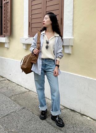 Свитер в рубчик uniqlo 9