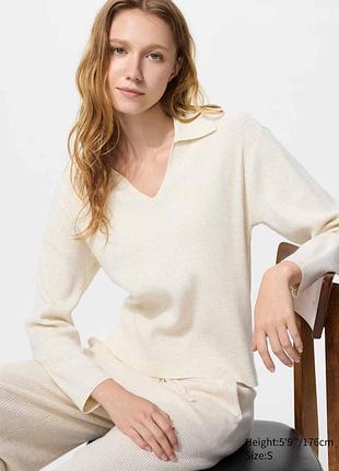 Светр у рубчик uniqlo