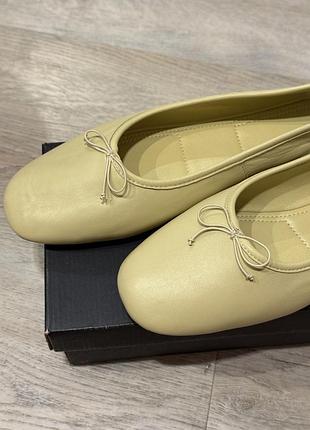 Шкіряні балетки massimo dutti 41