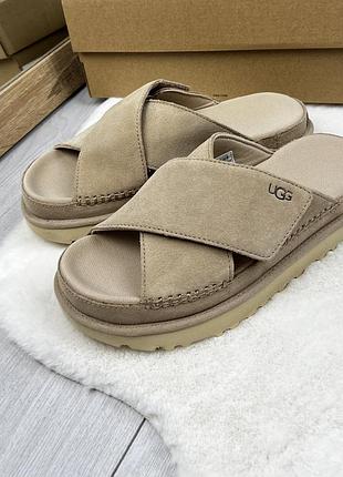 Ugg goldenstar cross slide sand оригінальні замшеві сандалі розмір 39