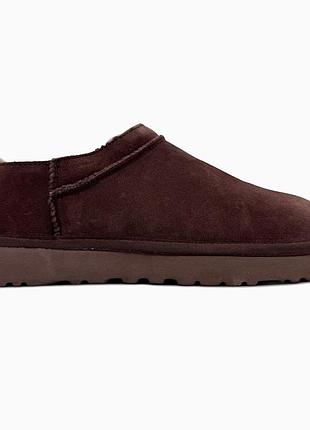 Жіночі коричневі сліпперс ugg micro boot brown х мікро бут 36
