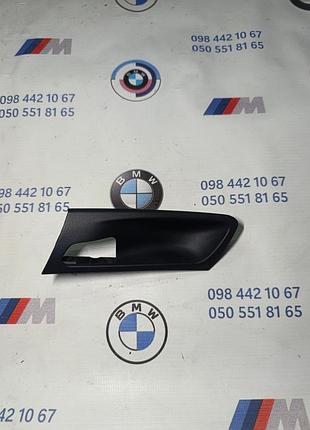 Накладка ручки двери салона передняя левая bmw x5 e70 x6 e71 07-13 бмв 51416973735. 6973735, 51417137147, 7137147