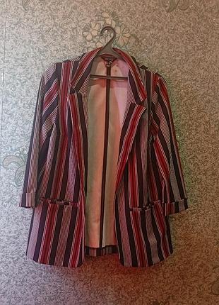 Женский пиджак жакет в полоску new look made in morocco оверсайз (состоятельный)