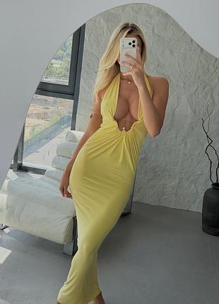 Жовта сукня zara