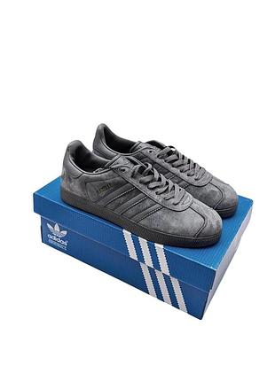Чоловічі кросівки adidas gazelle графіт