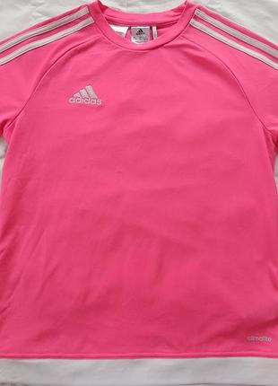 Футболка adidas climalite оригінальна спортивна футболка, яскраво-рожева, р. 160 (13–14 років)