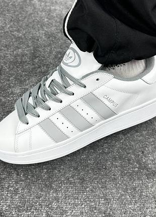 Adidas campus white silver 6