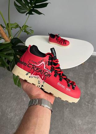 Червоні черевики унісекс native fitzsimmons 2.0 torch red custom х нейтів 36