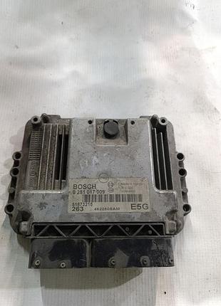 Блок управління двигуном ебу fiat doblo 1.6 mjt 0281017009, 51873215