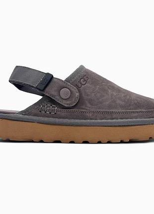 Серые слипперс унисекс ugg goldenstar clog grey х клог 43