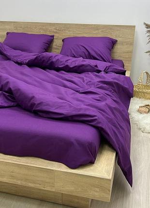 Простыня евро 220х240 бязь gold luxe виноград