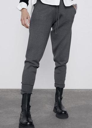 Вязаные джоггеры штаны zara