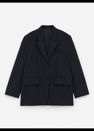 Arket oversized blazer in navy blue піджак розмір 36