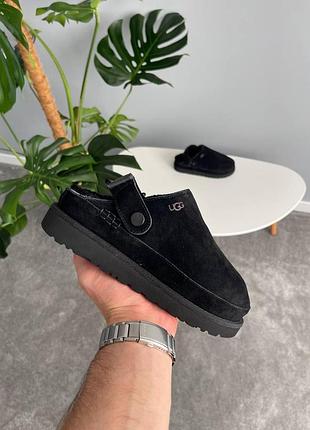 Жіночі чорні сліпперс ugg goldenstar clog black х клог 36