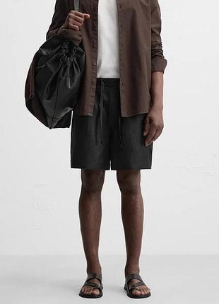 Чоловічі шорти zara лляні , розмір l