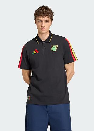 Футболка поло m/l adidas jamaica x bob marley dna polo shirt оригінал з сша
