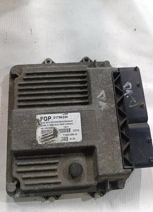 Блок управління двигуном ебу fiat doblo 1.3 mjt, 51796244