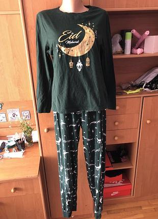 Пижама, комплект, размер s. 100% коттон, primark.