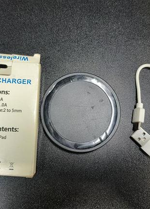 Бездротовий зарядний пристрій wireless charger m14 qi mini (б/в)
