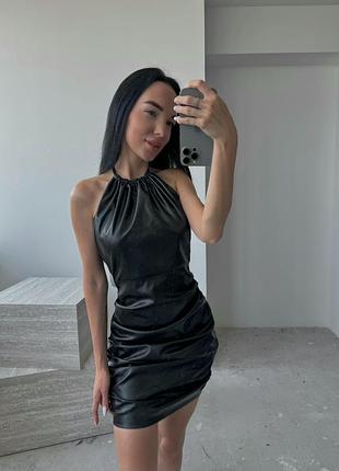 Сукня еко шкіра