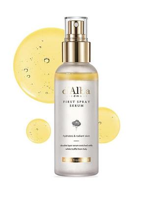 D'alba white truffle vegan first spray serum 50ml зволожуючий регенеруючий міст-серум з білим трюфелем