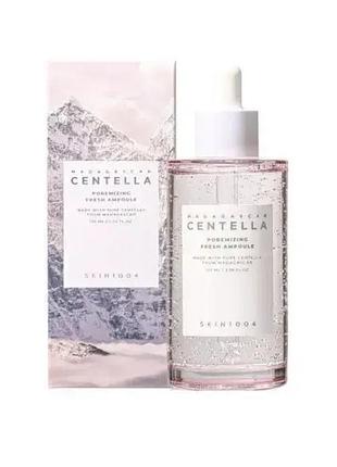 Ампульна сироватка для звуження пор та контролю жирності skin1004 madagascar centella poremizing fresh ampoule 100 мл