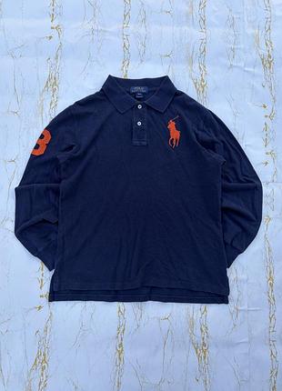 Лонгслів поло polo ralph lauren big pony оригінал
